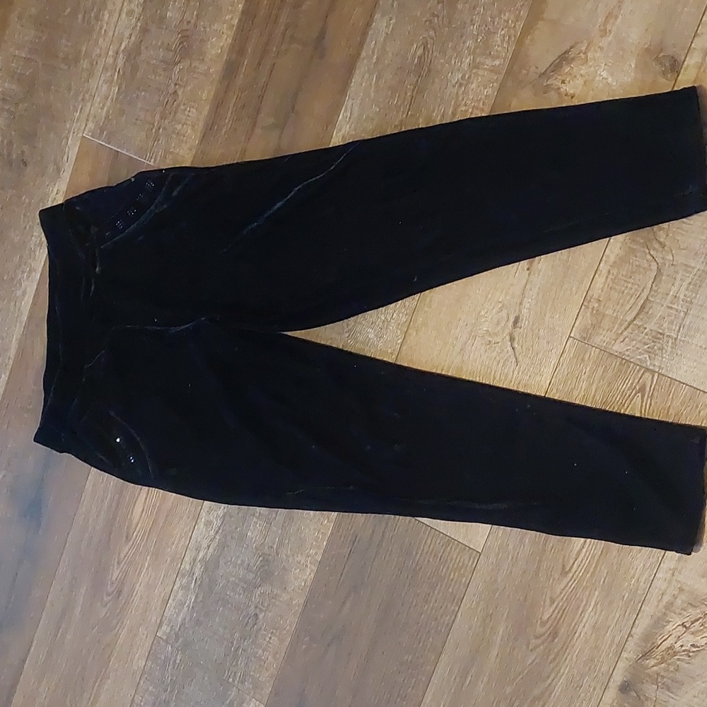 Cropped velvet‎ pants